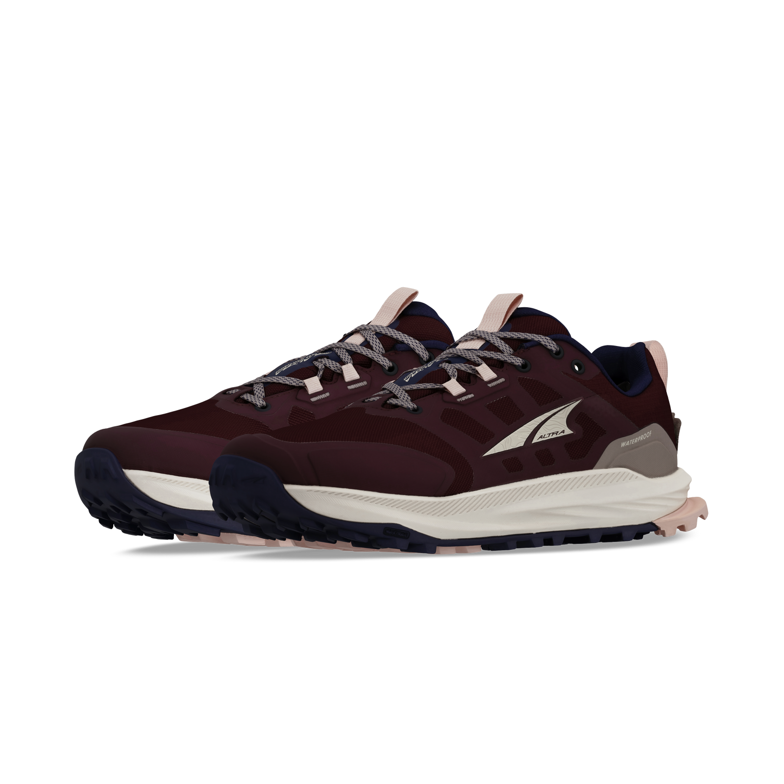 Women's Lone Peak 9 Waterproof Low Maroon - ver - 5