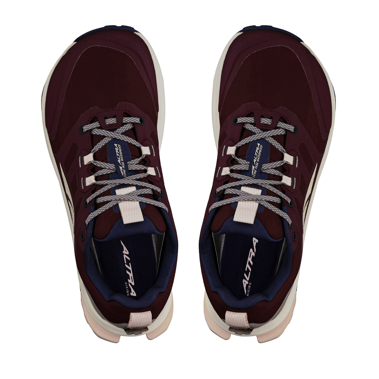 Women's Lone Peak 9 Waterproof Low Maroon - ver - 6