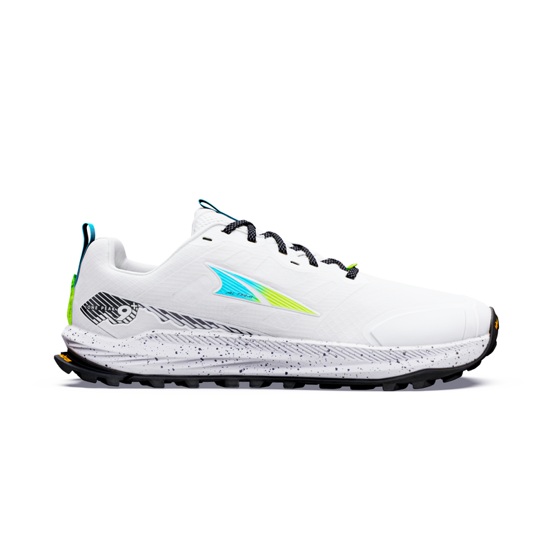 Men's Lone Peak 9+ - White/Blue Fish/Sharp Green / 7.5