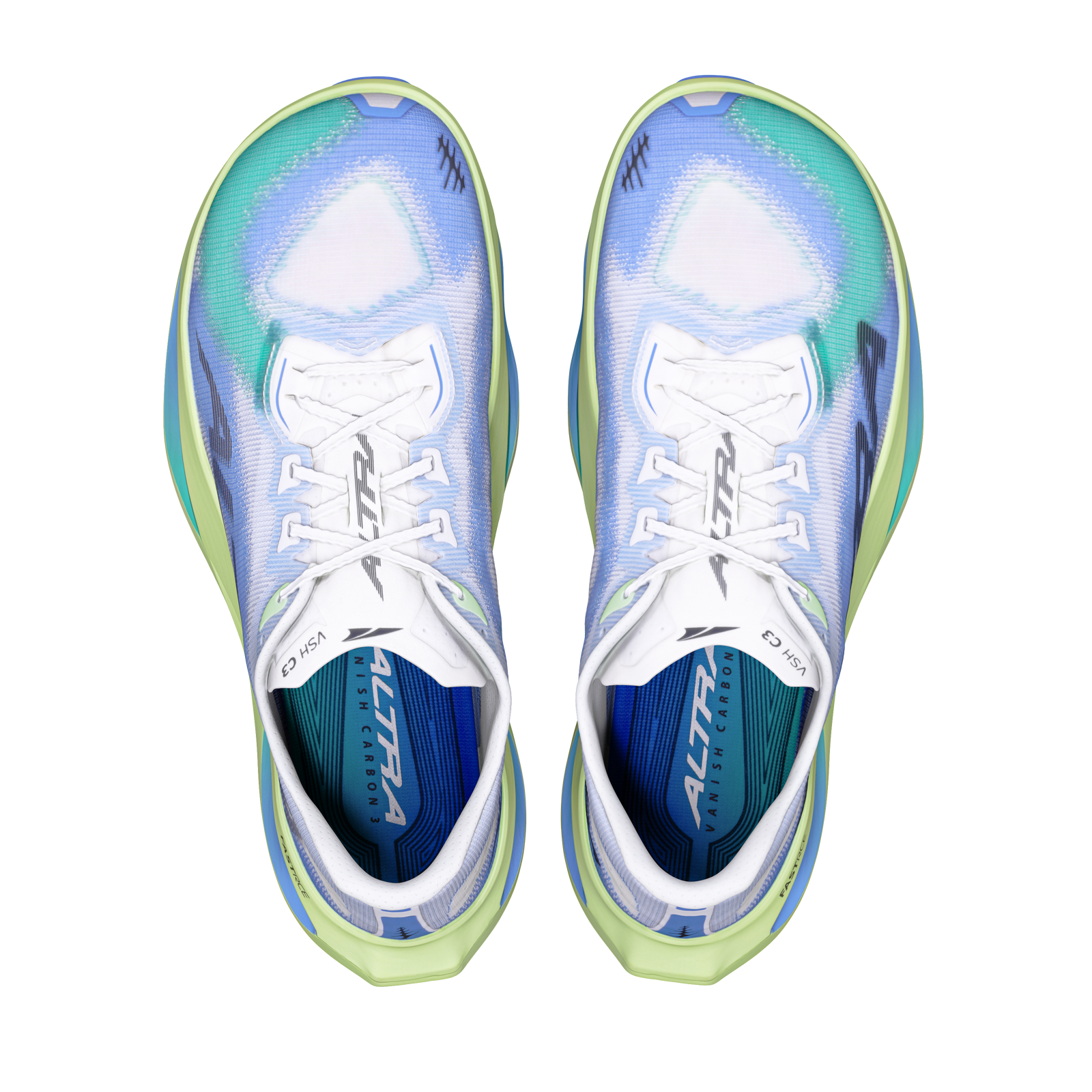 Vanish Carbon 3 da Uomo White/Black/Sonic Blue - visualizza - 2