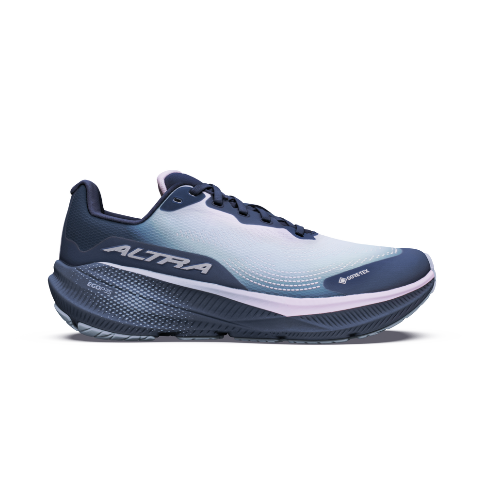 Run Outside Track Experience Flow 3 GTX Femme - Chaussure Route Blue Hour/Dusk | Altra ...